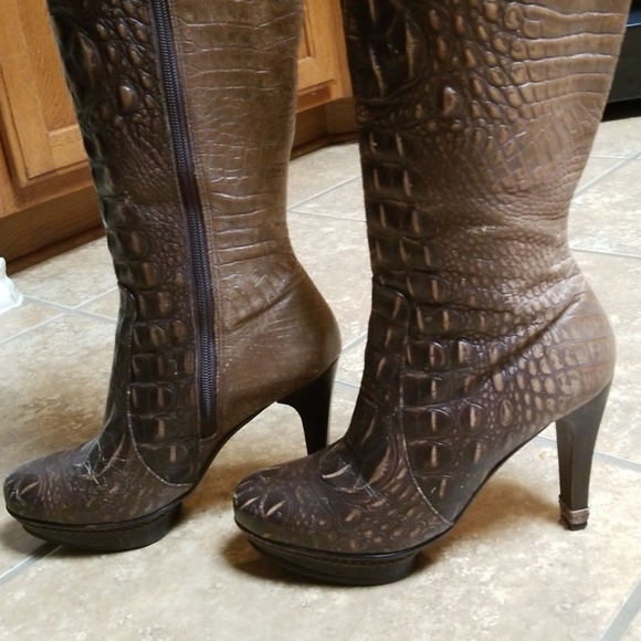 COPY - Max Azria Faux Alligator Boots - Picture 8 of 8